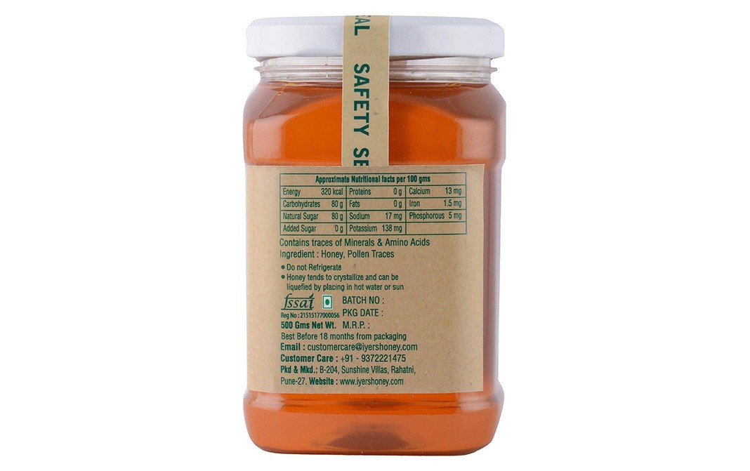 Florea Raw Multifloral Honey    Glass Jar  500 grams